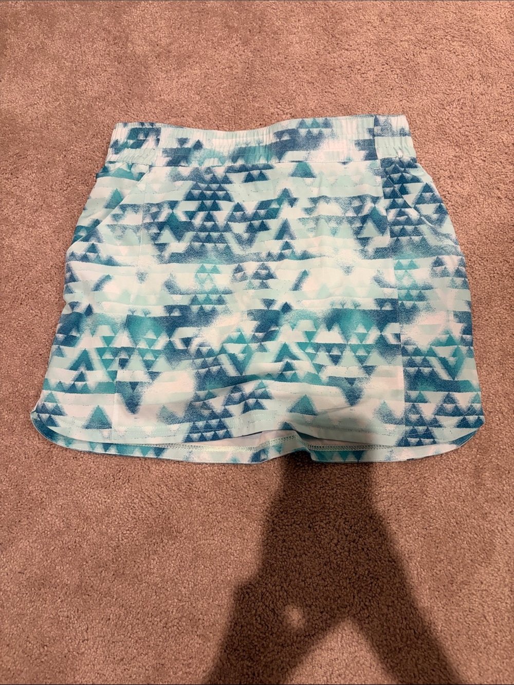 Columbia Women's Aqua & Teal Triangle Print Skort